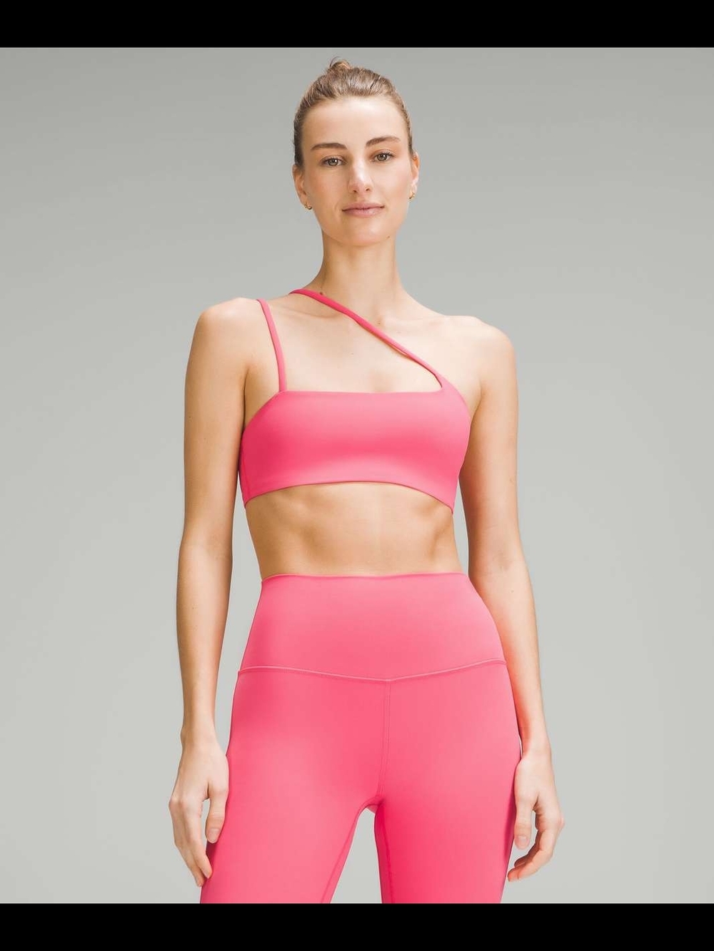 lululemon athletica Pink One-Shoulder Sports Bralette